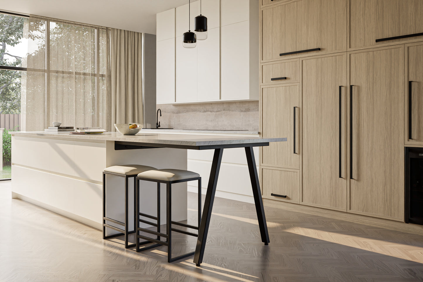 Verna Kitchen Island Leg