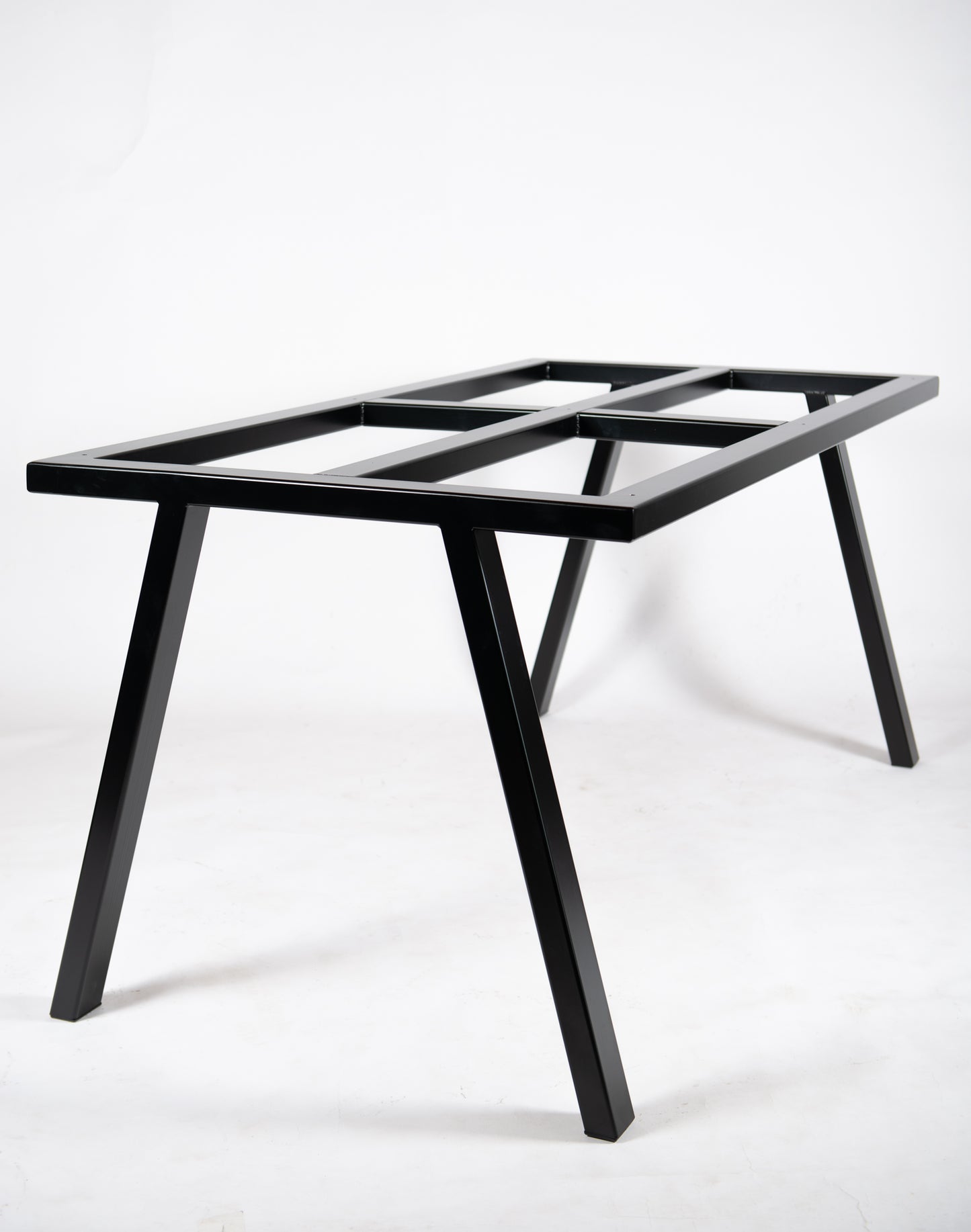 black table frame for thick stone