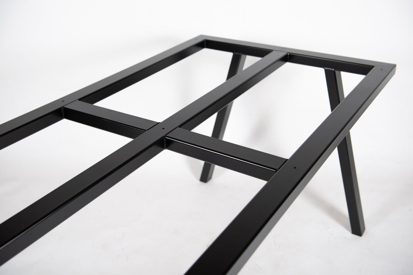 Black table frame for granite