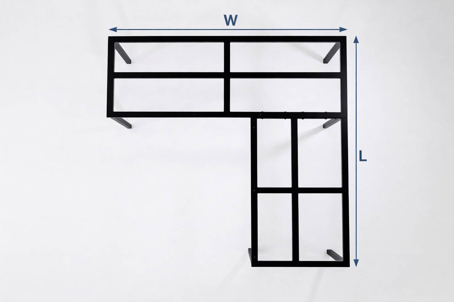 June L-Shaped Counter-Height Base (R)
